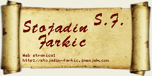 Stojadin Farkić vizit kartica